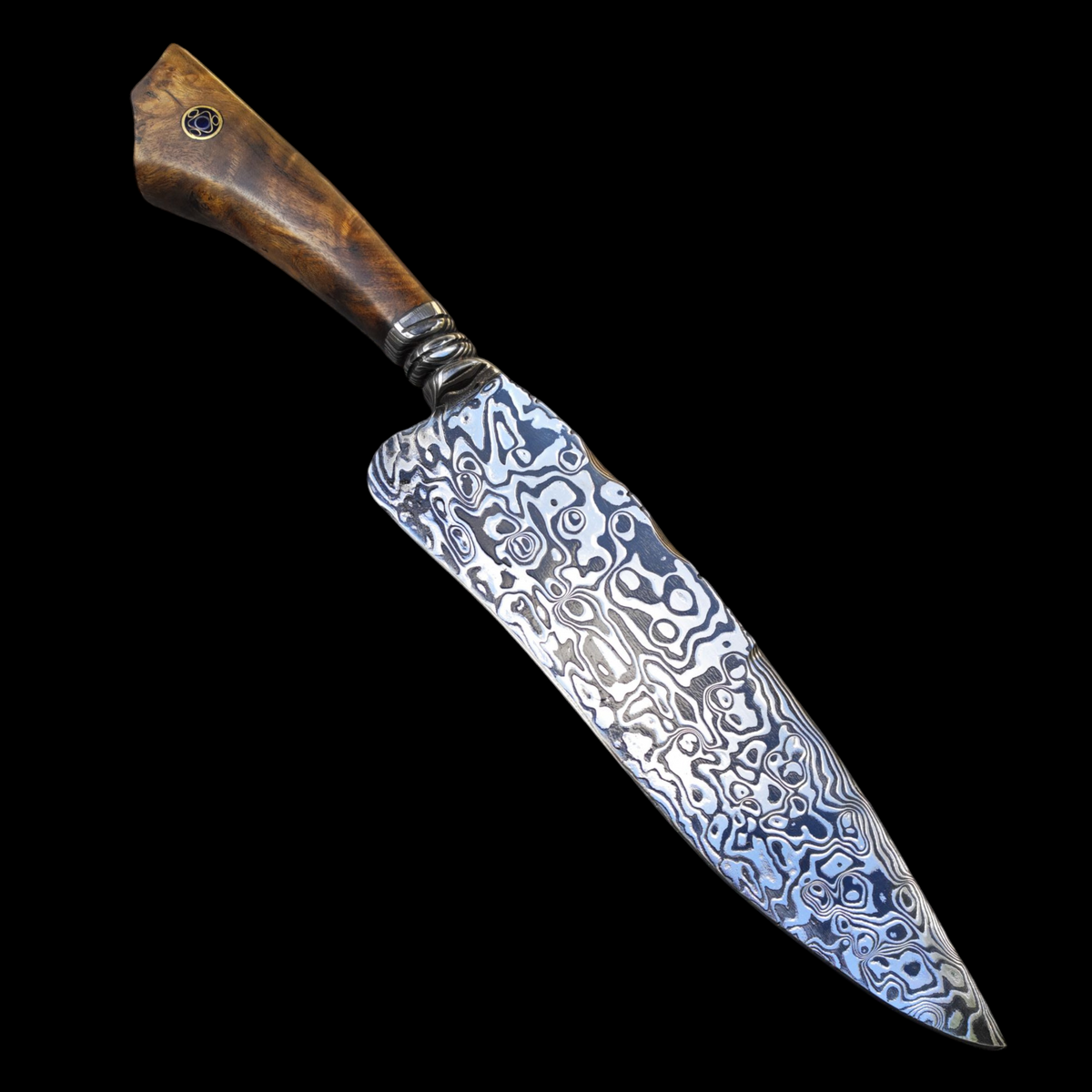 Aço Damasco – Edição Colecionador – Padrão Aleatório – 10" Lâmina