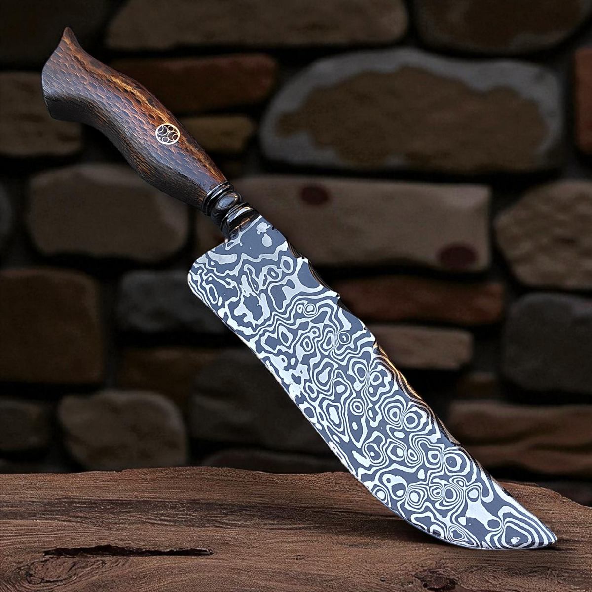 Aço Damasco – Edição Colecionador – Padrão Aleatório – 9" Lâmina