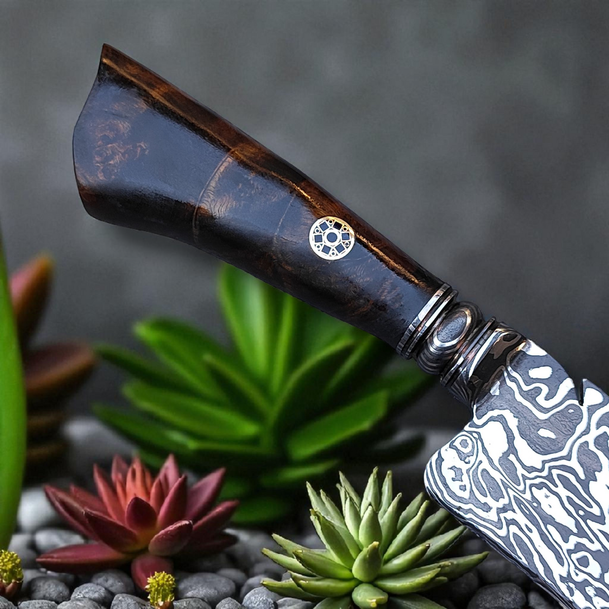 Aço Damasco – Edição Colecionador – Padrão Aleatório – 9" Lâmina