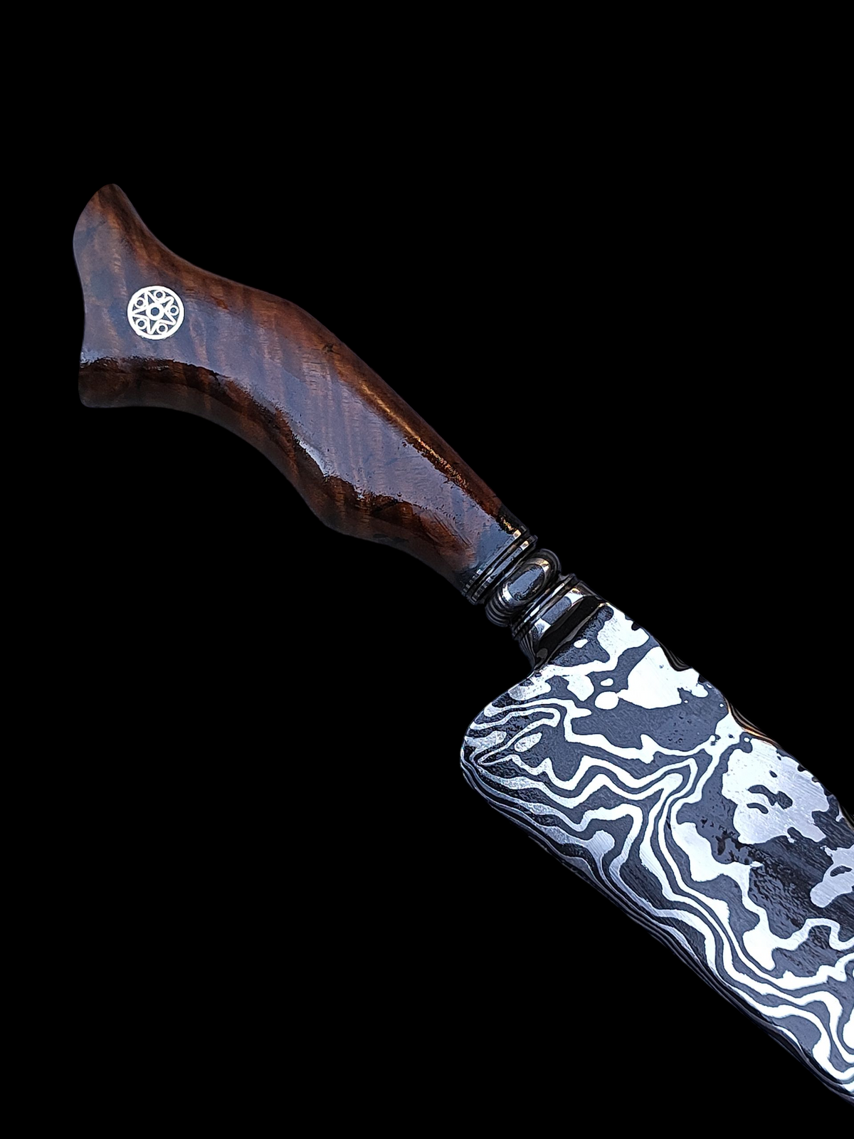 Aço Damasco – Edição Colecionador – Padrão Aleatório – 9" Lâmina