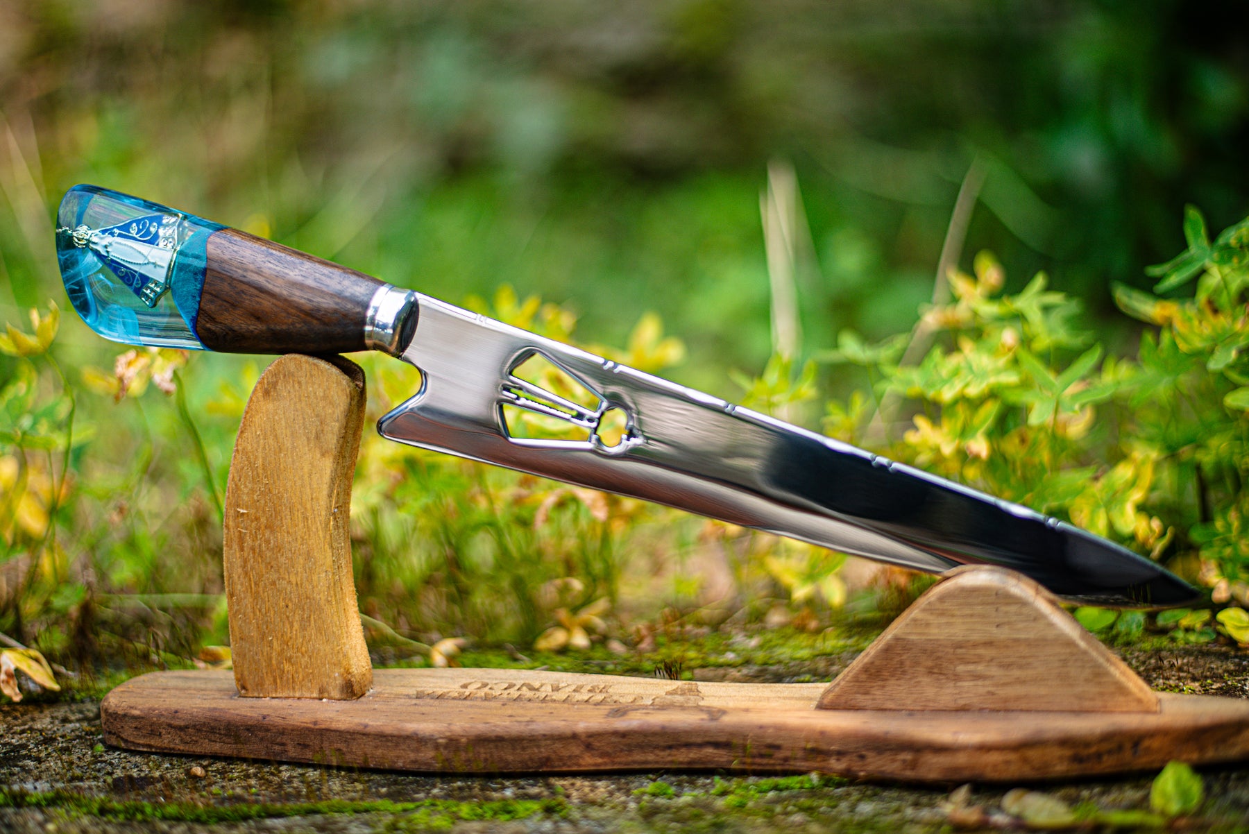 Faca Artesanal Personalizada p/ Churrasco Padroeira 10” – Edição Especial Colecionador