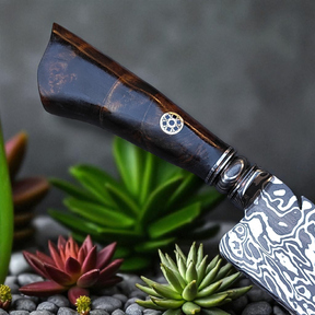 Aço Damasco – Edição Colecionador – Padrão Aleatório – 9" Lâmina