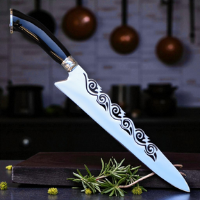 Faca Artesanal Modelo Vento Negro - Ideal para Churrasco/Costelão