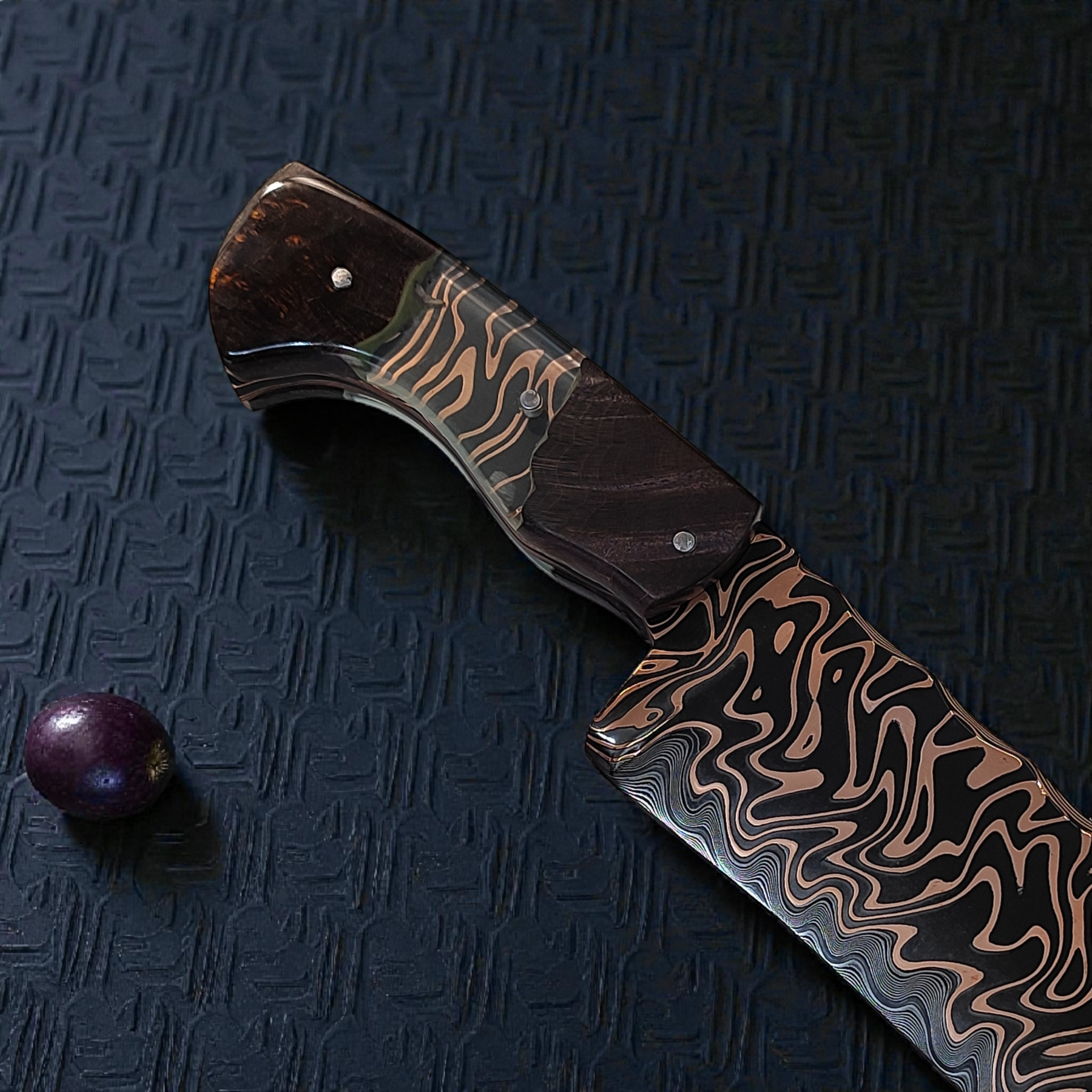 Mokume-gane Coleção LIMITADA — Exclusiva Modelo OBSIDIAN FLOW