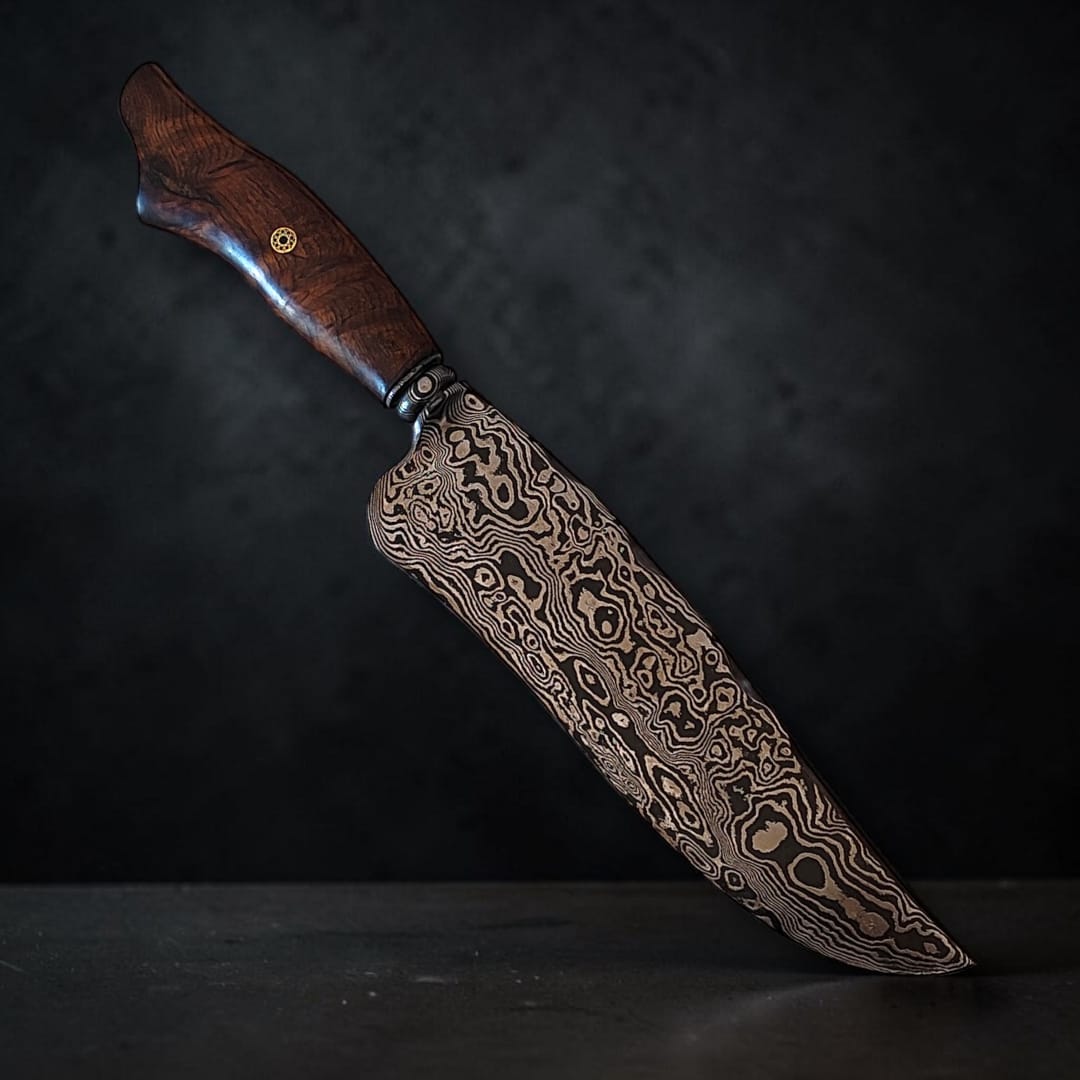 Aço Damasco – Edição Colecionador – Padrão Aleatório – 9" Lâmina